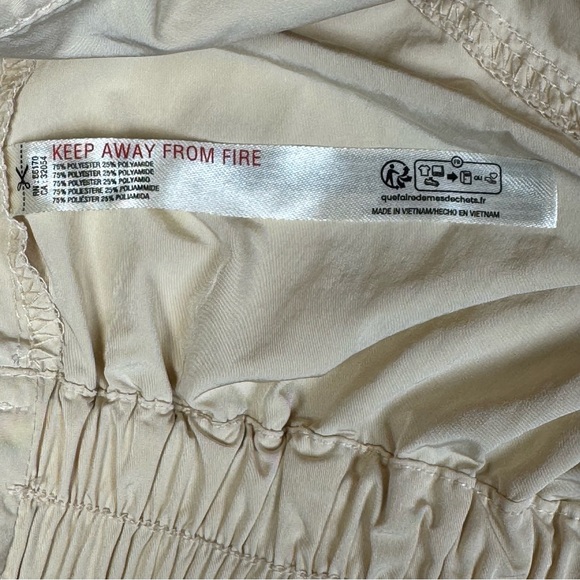 Free People FP Movement Hi Five Pants Cream and White Women’s Size Small - Picture 8 of 15